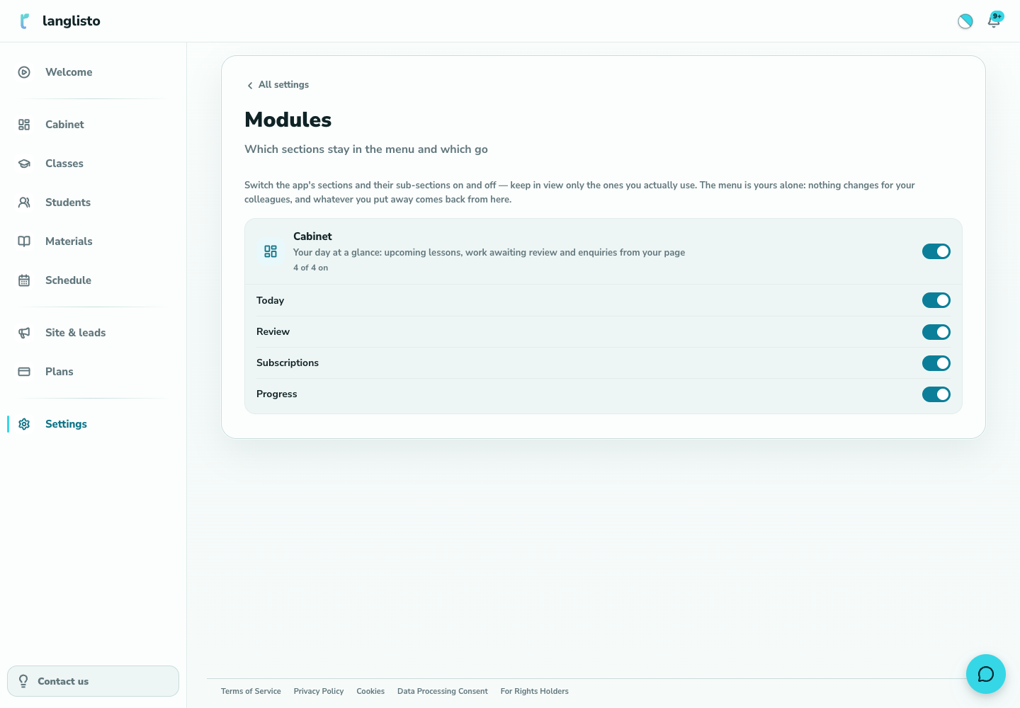 Open Modules